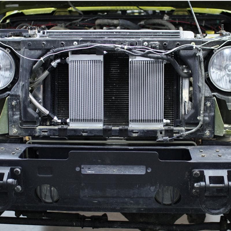 Mishimoto - Oil Coolers - Mishimoto 07-11 Jeep Wrangler JK Oil Cooler Kit - Silver - Anything Coyote