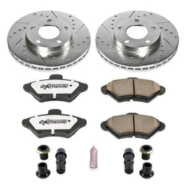 PowerStop - Brake Kits - Performance D&S - Power Stop 94-98 Ford Mustang Front Z26 Street Warrior Brake Kit - Anything Coyote
