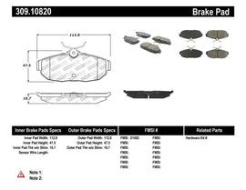 Stoptech - Brake Pads - Performance - StopTech Performance 05-09 Ford Mustang Cobra/Mach 1 V6/GT / 10 Shelby/Shelby GT Rear Brake Pads - Anything Coyote