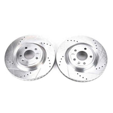 Load image into Gallery viewer, PowerStop - Brake Rotors - Slot &amp; Drilled - Power Stop 11-14 Ford Mustang Front Evolution Drilled &amp; Slotted Rotors - Pair - Anything Coyote