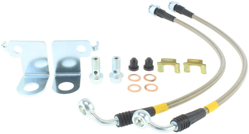 Stoptech - Brake Line Kits - StopTech Stainless Steel Front Brake Lines 2015 Ford Mustang GT w/ Performance Package - Anything Coyote