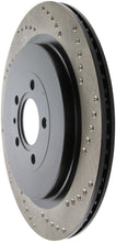 Load image into Gallery viewer, Stoptech - Brake Rotors - Drilled - StopTech Premium High Carbon 13-14 Ford Mustang/Shelby GT500 Left Rear Disc Drilled Brake Rotor - Anything Coyote