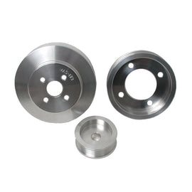 BBK - Pulleys - Crank, Underdrive - BBK 94-95 Mustang 5.0 Underdrive Pulley Kit - Lightweight CNC Billet Aluminum (3pc) - Anything Coyote