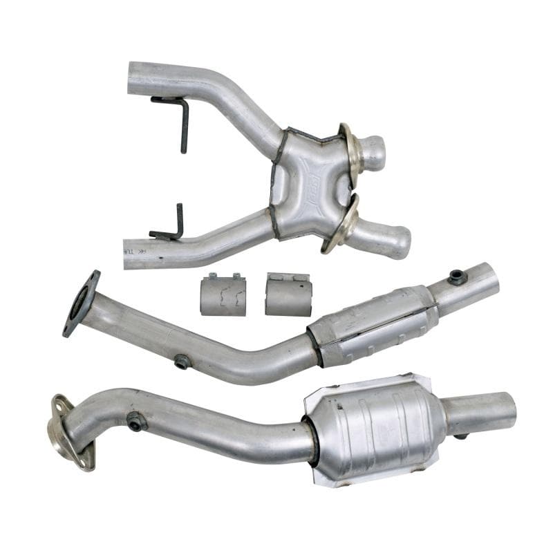BBK - Catback - BBK 96-98 Mustang 4.6 Cobra High Flow X Pipe With Catalytic Converters - 2-1/2 - Anything Coyote