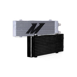 Mishimoto - Oil Coolers - Mishimoto Universal Medium Bar and Plate Dual Pass Black Oil Cooler - Anything Coyote