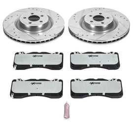 PowerStop - Brake Kits - Performance D&S - Power Stop 15-19 Ford Mustang Front Z26 Street Warrior Brake Kit - Anything Coyote