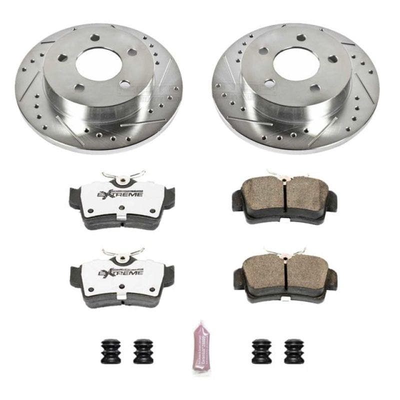 PowerStop - Brake Kits - Performance D&S - Power Stop 94-04 Ford Mustang Rear Z26 Street Warrior Brake Kit - Anything Coyote
