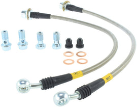 Stoptech - Brake Line Kits - StopTech 94-02 Ford Mustang (Exc Cobra) / 03-04 Mustang Base & GT Stainless Steel Front Brake Lines - Anything Coyote