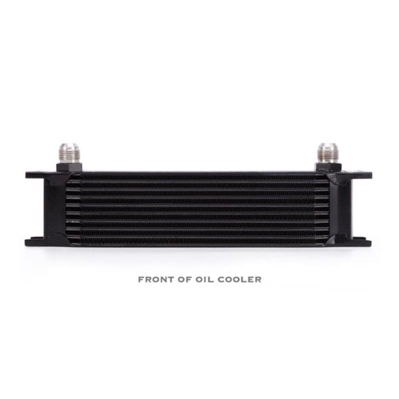Mishimoto - Oil Coolers - Mishimoto Universal 10 Row Oil Cooler Kit - Black - Anything Coyote