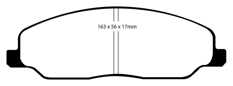 EBC - Brake Pads - Performance - EBC 05-10 Ford Mustang 4.0 Yellowstuff Front Brake Pads - Anything Coyote