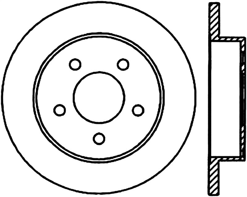 Stoptech - Brake Rotors - Slot & Drilled - StopTech Slotted & Drilled Sport Brake Rotor - Anything Coyote