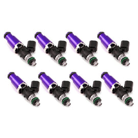 Injector Dynamics - Fuel Injector Sets - 8Cyl - Injector Dynamics 1700cc Injectors - 60mm Length - 14mm Purple Top - 14mm Lower O-Ring (Set of 8) - Anything Coyote