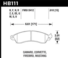Load image into Gallery viewer, Hawk Performance - Brake Pads - Performance - Hawk 94-04 Mustang Cobra / 88-95 Corvette 5.7L / 88-92 Camaro w/ Hvy Duty Brakes Front HPS Street Br - Anything Coyote