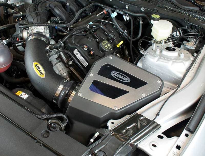 Airaid - Cold Air Intakes - Airaid 2015 Ford Mustang 3.7L V6 Intake System (Dry / Blue Media) - Anything Coyote