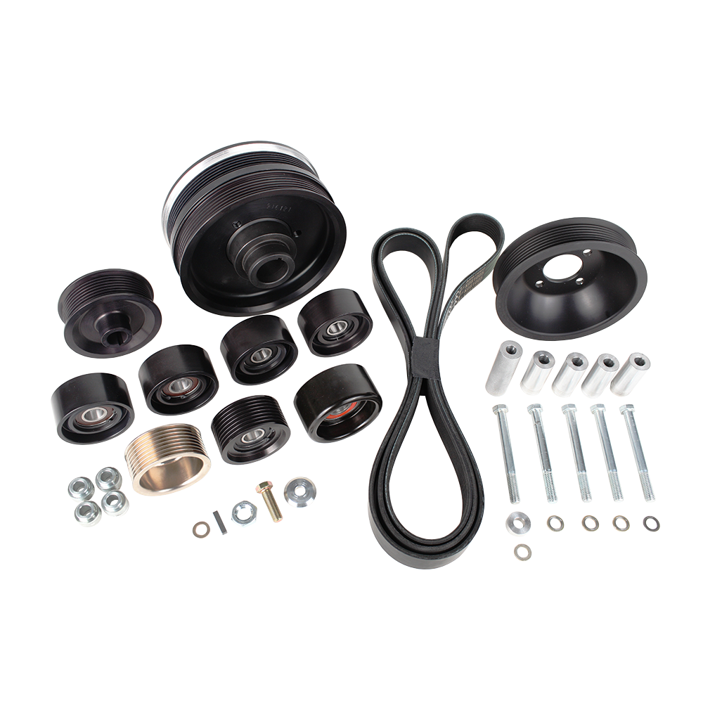 Vortech - Supercharger Pulleys - 8-Rib Drive Upgrade, 2013-2017 Ford 5.0L Mustang 3-Bolt - Anything Coyote