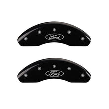 Load image into Gallery viewer, MGP - Caliper Covers - MGP 4 Caliper Covers Engraved Front Mustang Engraved Rear SN95/GT Black finish silver ch - Anything Coyote