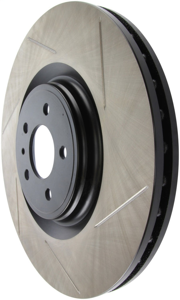 Stoptech - Brake Rotors - Slotted - StopTech Premium High Carbon 13-14 Ford Mustang/Shelby GT500 Left Front Disc Slotted Brake Rotor - Anything Coyote