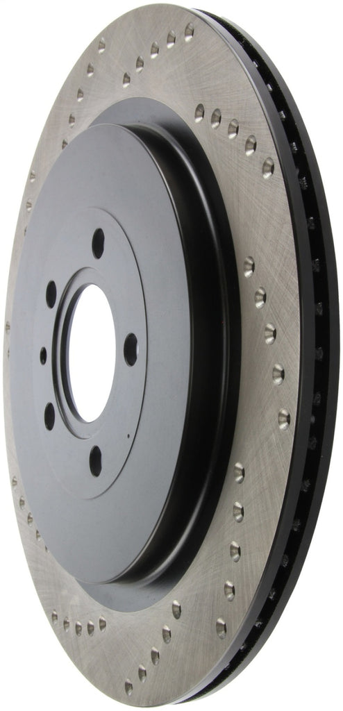 Stoptech - Brake Rotors - Drilled - StopTech Premium High Carbon 13-14 Ford Mustang/Shelby GT500 Right Rear Disc Drilled Brake Rotor - Anything Coyote