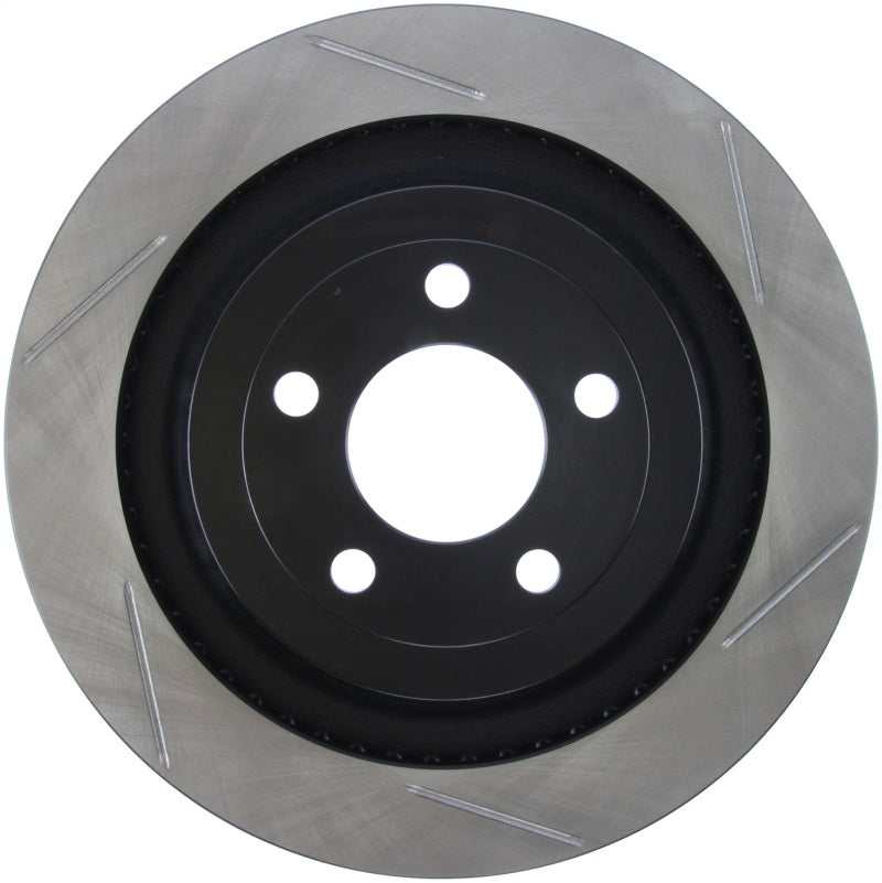 Stoptech - Brake Rotors - Slotted - StopTech 2015 Ford Mustang GT w/ Brembo Brakes Left Rear Slotted Brake Rotor - Anything Coyote