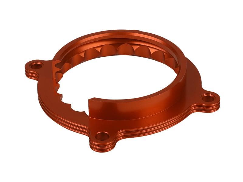aFe - Throttle Body Spacers - aFe Silver Bullet Throttle Body Spacer Kit 11-19 Ford Mustang GT V8-5.0L - Anything Coyote