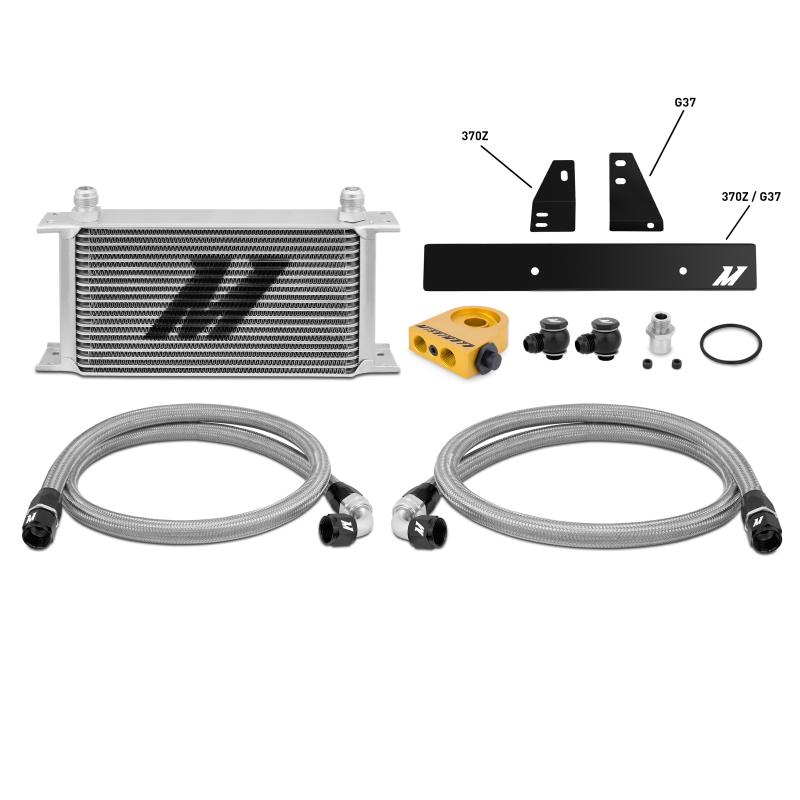 Mishimoto - Oil Coolers - Mishimoto 09-12 Nissan 370Z / 08-12 Infiniti G37 (Coupe Only) Thermostatic Oil Cooler Kit - Anything Coyote