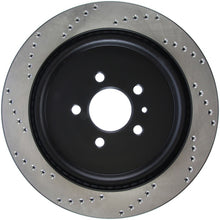 Load image into Gallery viewer, Stoptech - Brake Rotors - Drilled - StopTech Premium High Carbon 13-14 Ford Mustang/Shelby GT500 Left Rear Disc Drilled Brake Rotor - Anything Coyote