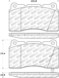 Stoptech - Brake Pads - OE - StopTech Street Touring 04-07 STi / 03-06 Evo / 08-10 Evo Front Brake Pads - Anything Coyote