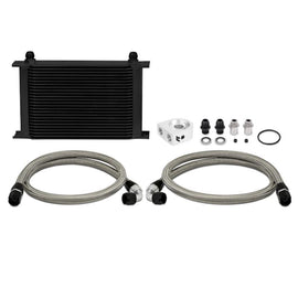 Mishimoto - Oil Coolers - Mishimoto Universal 25 Row Oil Cooler Kit (Black Cooler) - Anything Coyote