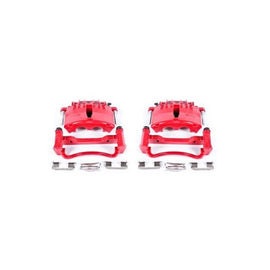 PowerStop - Brake Calipers - Perf - Power Stop 99-02 Ford Mustang Front Red Calipers w/Brackets - Pair - Anything Coyote
