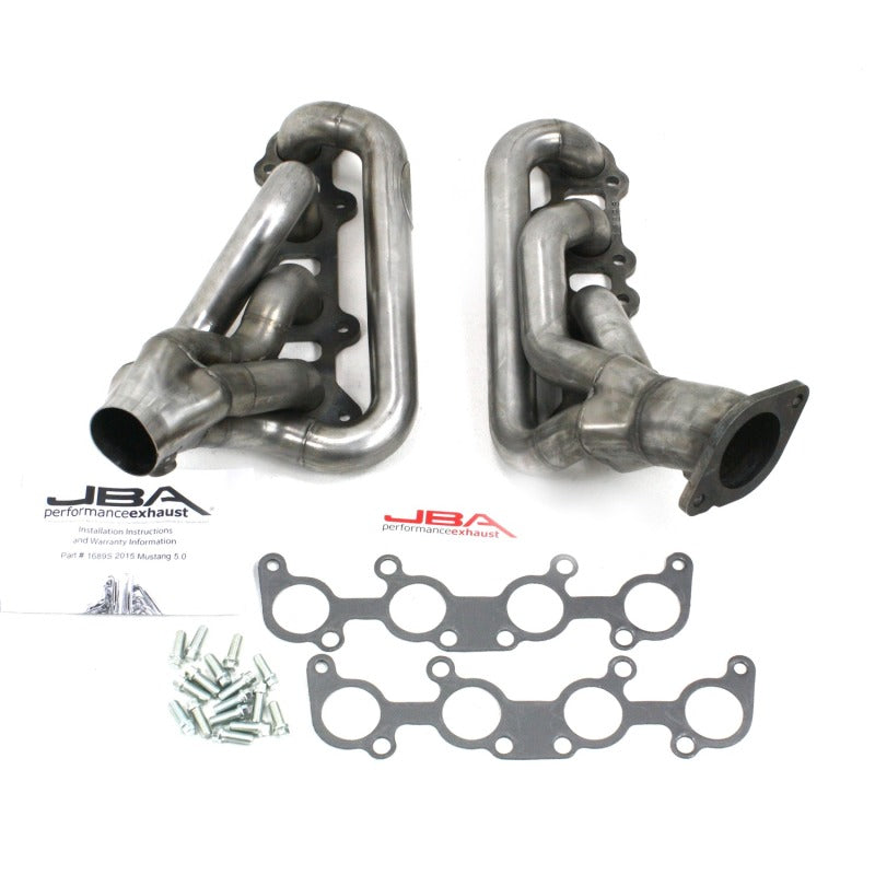 JBA - Headers & Manifolds - JBA 15-20 Ford Mustang 5.0L Coyote 1-3/4in Primary Raw 409SS Cat4Ward Header - Anything Coyote