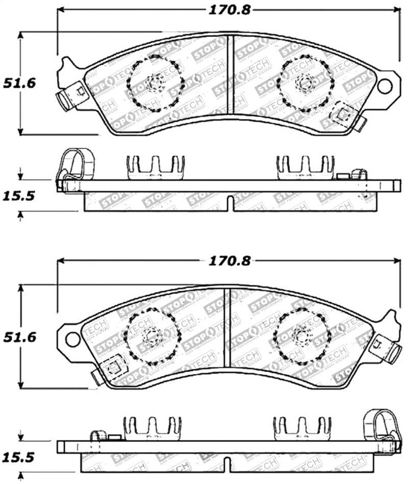 Stoptech - Brake Pads - Performance - StopTech Performance Brake Pads - Anything Coyote