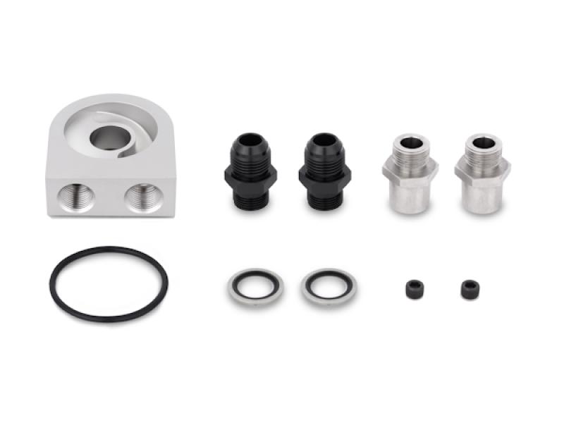 Mishimoto - Oil Coolers - Mishimoto Universal 19 Row Oil Cooler Kit - Black - Anything Coyote