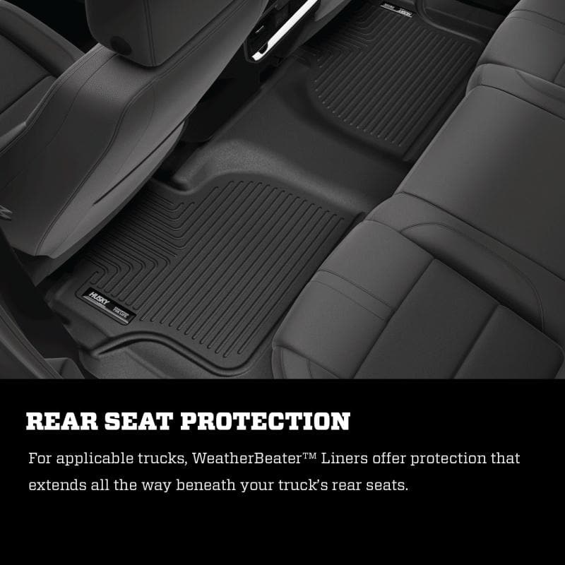 Husky Liners - Floor Mats - Rubber - Husky Liners 2015 Ford Mustang WeatherBeater Black Front & Second Seat Floor Liner - Anything Coyote