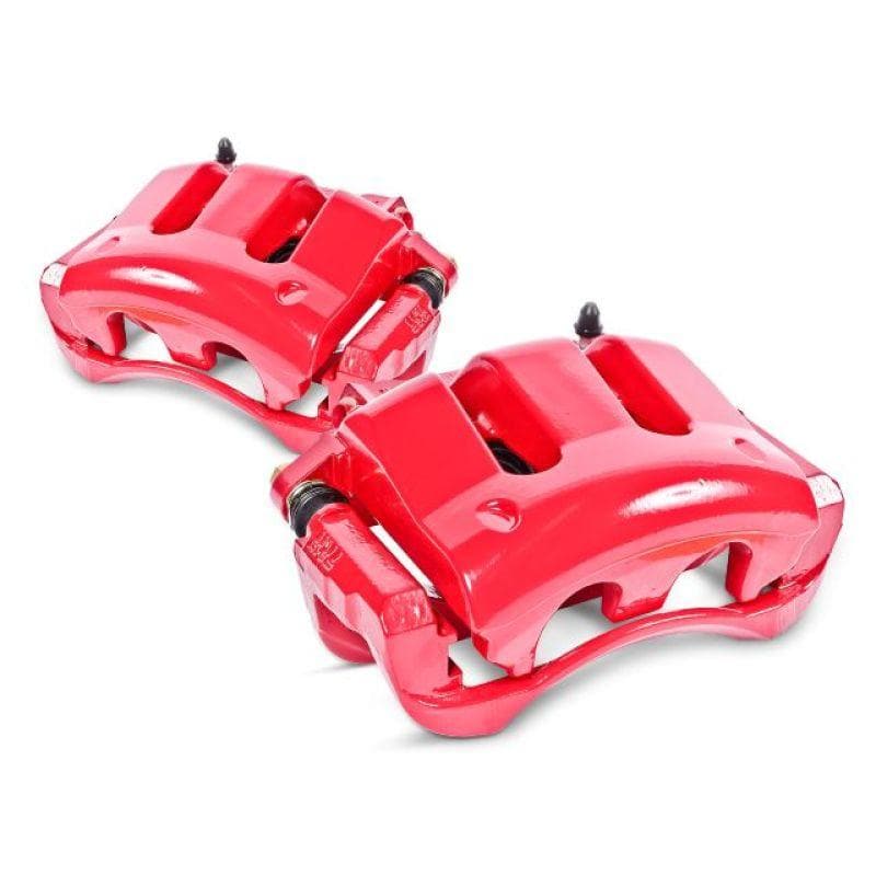PowerStop - Brake Calipers - Perf - Power Stop 99-02 Ford Mustang Front Red Calipers w/Brackets - Pair - Anything Coyote