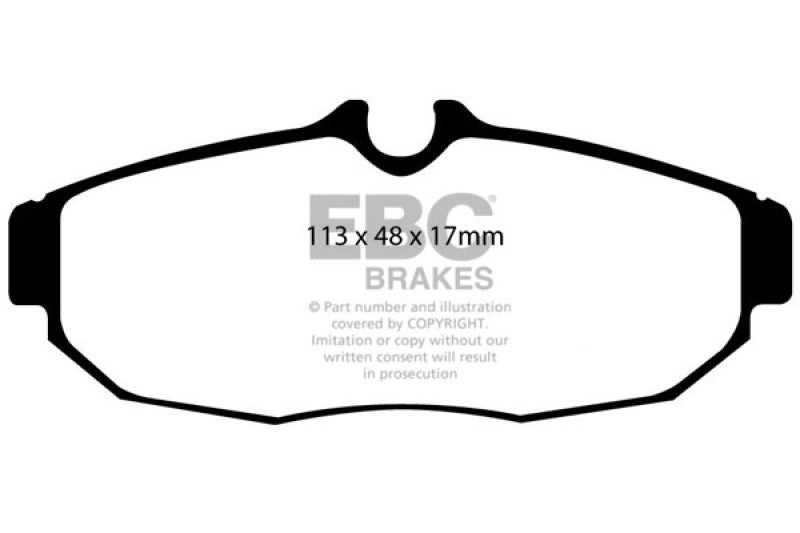 EBC - Brake Pads - Performance - EBC 05-10 Ford Mustang 4.0 Redstuff Rear Brake Pads - Anything Coyote