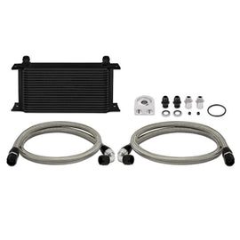 Mishimoto - Oil Coolers - Mishimoto Universal 19 Row Oil Cooler Kit - Black - Anything Coyote