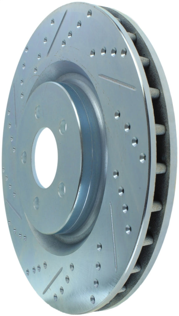 Stoptech - Brake Rotors - Slot & Drilled - StopTech Select Sport 07-10 Ford Shelby Slotted and Drilled Right Rotor - Anything Coyote