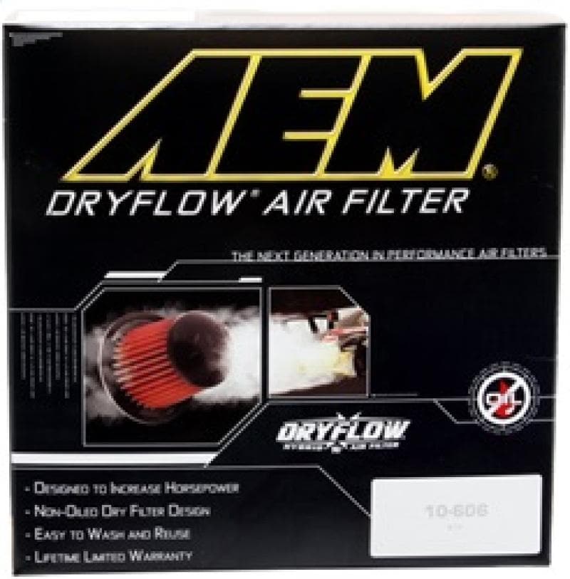 AEM Induction - Air Filters - Direct Fit - AEM 96-97 Mustang V8 4.6L 4.25in Base ID x 8.125in Base OD x 7.313in H Replacement DryFlow Filter - Anything Coyote