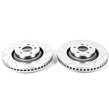 Load image into Gallery viewer, PowerStop - Brake Rotors - Slot &amp; Drilled - Power Stop 15-19 Ford Mustang Front Evolution Drilled &amp; Slotted Rotors - Pair - Anything Coyote
