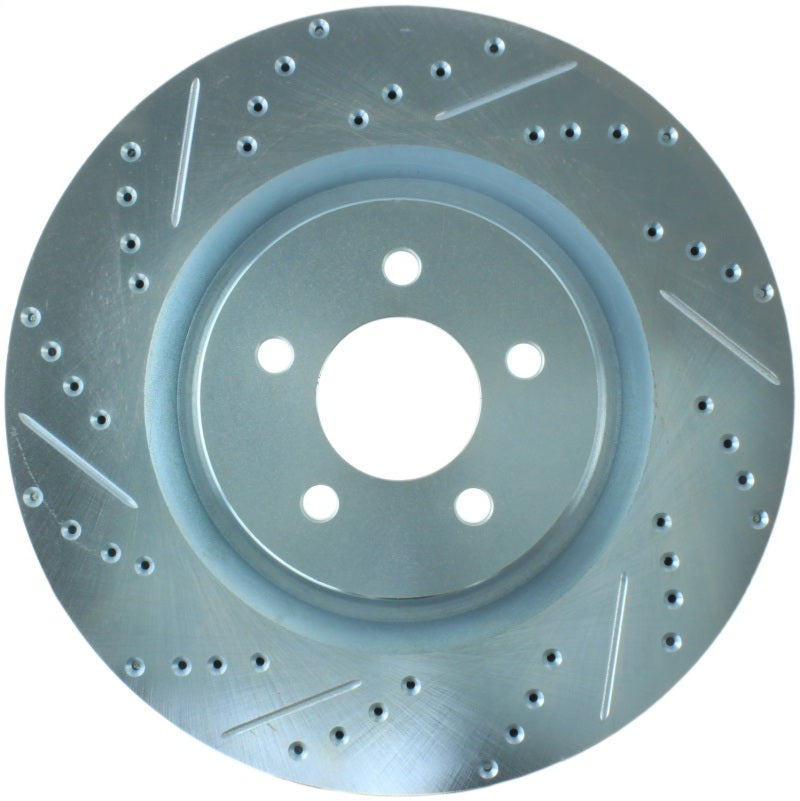 Stoptech - Brake Rotors - Slot & Drilled - StopTech Select Sport 07-10 Ford Shelby Slotted and Drilled Right Rotor - Anything Coyote