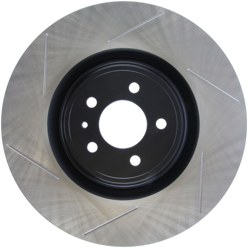 Stoptech - Brake Rotors - Slotted - StopTech Premium High Carbon 13-14 Ford Mustang/Shelby GT500 Right Front Disc Slotted Brake Rotor - Anything Coyote