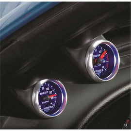 AutoMeter - Gauge Pods - Autometer 03-04 Ford Mustang Dual 2-1/16 A-Pillar Pod - Black - Anything Coyote