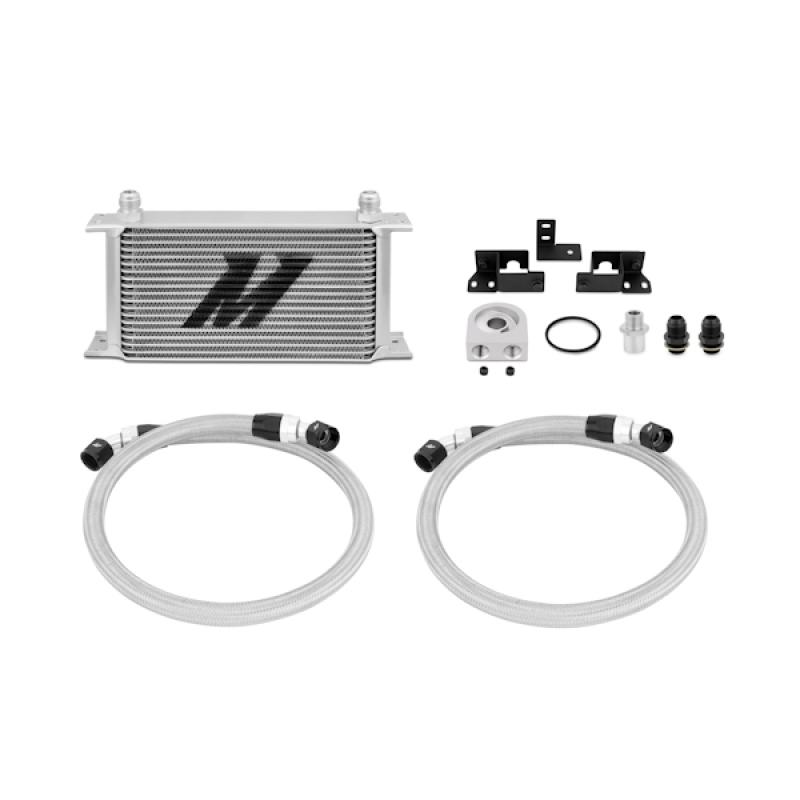 Mishimoto - Oil Coolers - Mishimoto 07-11 Jeep Wrangler JK Oil Cooler Kit - Silver - Anything Coyote