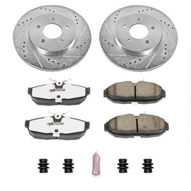 PowerStop - Brake Kits - Performance D&S - Power Stop 05-11 Ford Mustang Rear Z26 Street Warrior Brake Kit - Anything Coyote