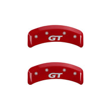 Load image into Gallery viewer, MGP - Caliper Covers - MGP 4 Caliper Covers Engraved Front Mustang Engraved Rear SN95/GT Red finish silver ch - Anything Coyote