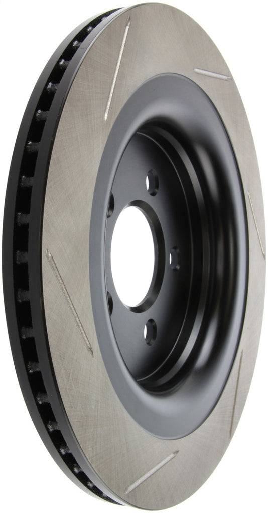 Stoptech - Brake Rotors - Slotted - StopTech 2015 Ford Mustang GT w/ Brembo Brakes Left Rear Slotted Brake Rotor - Anything Coyote