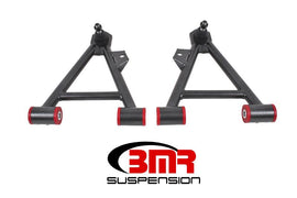 BMR Suspension - Control Arms - BMR 94-04 Mustang Lower Non-Adj. A-Arms (Coilover Only) w/ STD. Ball Joint (Poly) - Black Hammertone - Anything Coyote