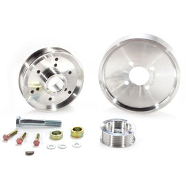 BBK - Pulleys - Crank, Underdrive - BBK 02-04 Mustang 4.6 GT Underdrive Pulley Kit - Lightweight CNC Billet Aluminum (3pc) - Anything Coyote