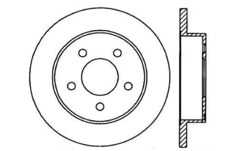Stoptech - Brake Rotors - Slot & Drilled - StopTech Slotted & Drilled Sport Brake Rotor - Anything Coyote