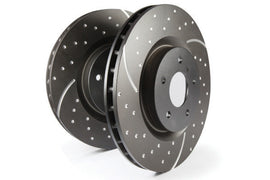 EBC - Brake Rotors - Slot & Drilled - EBC 13-14 Ford Mustang 3.7 (A/T+Performance Pkg) GD Sport Front Rotors - Anything Coyote